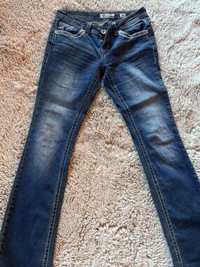 Charmo Women's Navy and Blue Jeans